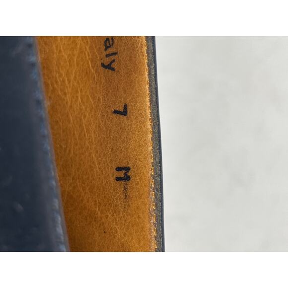 Coach Vintage Black Mini Heels Women's Size 7M Italy Chunky Heel - Picture 10 of 12